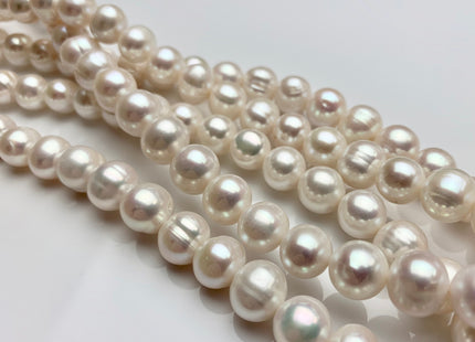 10-11 mm AA Natural White Or Natural Pink White Mixed Potato Freshwater Pearl Beads Genuine High Luster Freshwater Pearls #1411