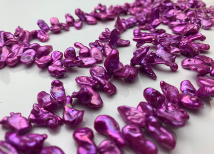 6x10-13 mm AA Top Drilled Purple Color Keishi Freshwater Pearl Beads Rare Purple Color Keishi Side Drilled Dancing Pearl Beads #1423