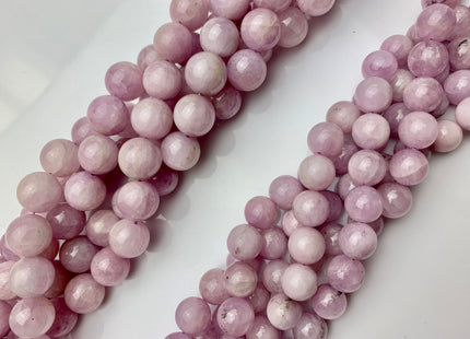 6mm 8mm 10mm 12mm Smooth Round Kunzite Gemstone Beads Natural Lilac Color Gemstones #2274