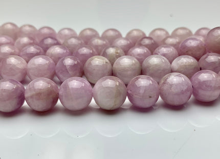 6mm 8mm 10mm 12mm Smooth Round Kunzite Gemstone Beads Natural Lilac Color Gemstones #2274