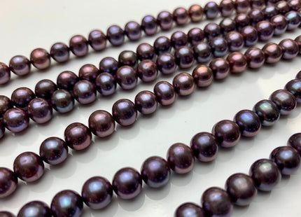 5-6 mm 7.5 mm 8 mm AA Purple Peacock Color Freshwater Potato Pearls Genuine Freshwater Pearl Beads #1419