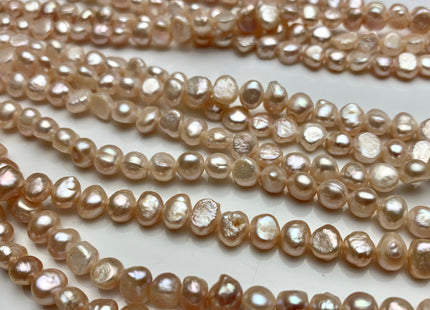 5-8 mm Natural Pink Nugget Freshwater Pearl Beads Genuine Pink Freshwater Pearls Natural Pink Color Nugget Pearls #1455