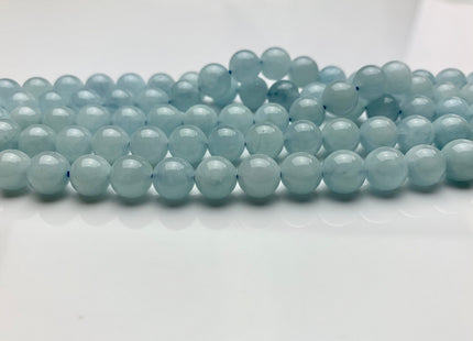 8mm 10mm AAA Smooth Round Natural Color Aquamarine Gemstone Beads Top Quality Natural Color Aquamarine Gemstone #2283
