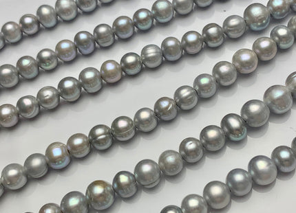 10-11 mm Large Hole Gray Color Potato Freshwater Pearl Beads Hole Size 2.2 mm Large Hole Beads Large Hole Freshwater Pearls #1464