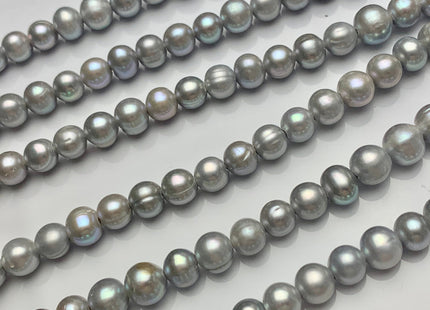 10-11 mm Large Hole Gray Color Potato Freshwater Pearl Beads Hole Size 2.2 mm Large Hole Beads Large Hole Freshwater Pearls #1464