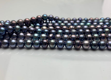 6.5-7 mm AAA Peacock Potato Freshwater Pearls Beads Genuine High Luster Peacock Freshwater Pearls #1467