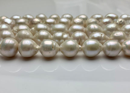 11-13 mm Natural White Baroque Freshwater Pearl Beads High Luster Genuine Natural White Color Baroque Edison Pearls #1486