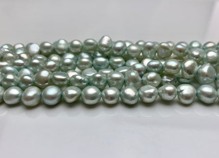 8mm AA Aqua Blue Green Color Freshwater Nugget Pearl Beads Genuine Aqua Color Nugget Freshwater Pearls #1319