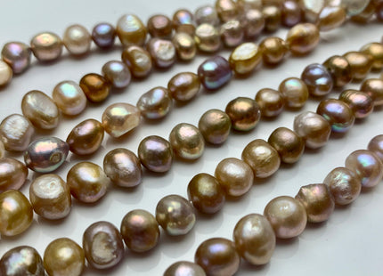 8-8.5 mm Natural Pink Or Natural Seaweed Color Freshwater Pearl Beads Natural Color Freshwater Nugget Pearls #1487