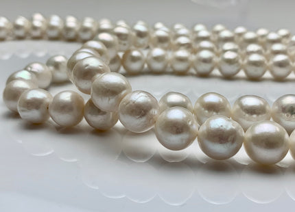 10-12 mm Natural White Baroque Freshwater Pearl Beads Freshwater Baroque Edison Pearls, Natural Edison Freshwater Pearl Beads #1028