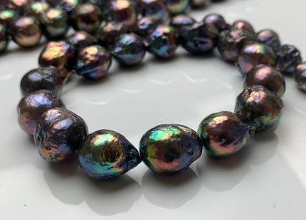 13-16 mm AAA Peacock Baroque Freshwater Pearl Beads Peacock Jumbo Baroque Edison Pearls Rare Peacock Baroque Freshwater Pearls #1479