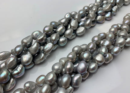 9x12 mm OR 10x14 mm Gray Rice/Oval Freshwater Pearl Nugget Beads Genuine High Luster Freshwater Pearls #1494