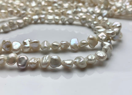 8-11 mm Natural White Keshi Nugget Freshwater Pearl Beads Center Drilled Genuine Freshwater Keshi Nugget Pearl #1515