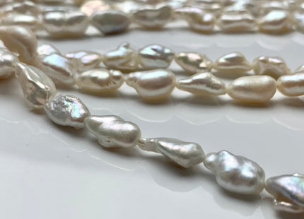 8-10x13-15 mm High Luster Limited Edition Natural White Keishi Rice Nugget Freshwater Pearls Beads, Genuine Natural Keishi Pearls. #1143
