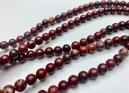 4mm 6mm 8mm 10mm AAA Smooth Round Natural Red Poppy Jasper Gemstone Beads Multi Red Brown Color Jasper Loose Beads #2296