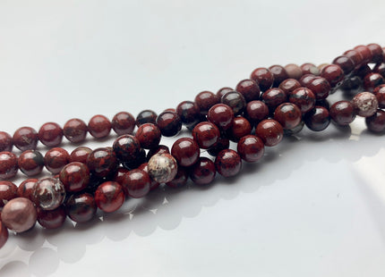 4mm 6mm 8mm 10mm AAA Smooth Round Natural Red Poppy Jasper Gemstone Beads Multi Red Brown Color Jasper Loose Beads #2296