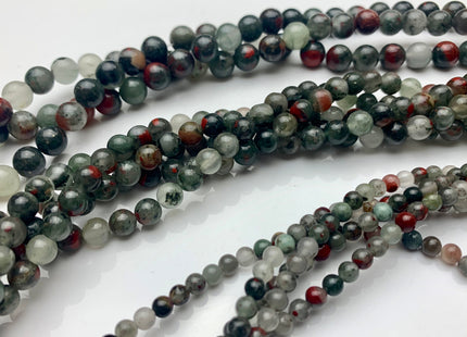 4mm 6mm 8mm 10mm AAA Smooth Round Africa Bloodstone Beads Natural Color High Quality Round Africa Bloodstone Gemstone Loose Beads #2300