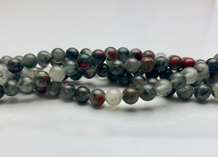 4mm 6mm 8mm 10mm AAA Smooth Round Africa Bloodstone Beads Natural Color High Quality Round Africa Bloodstone Gemstone Loose Beads #2300