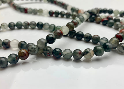 4mm 6mm 8mm 10mm AAA Smooth Round Africa Bloodstone Beads Natural Color High Quality Round Africa Bloodstone Gemstone Loose Beads #2300