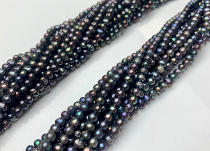 4 mm or 5 mm Peacock Potato Freshwater Pearl Beads Genuine Cultured Freshwater Pearl Beads Wedding Bridal Pearls #1541