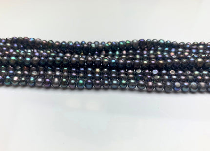 4 mm or 5 mm Peacock Potato Freshwater Pearl Beads Genuine Cultured Freshwater Pearl Beads Wedding Bridal Pearls #1541