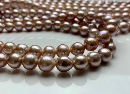 9-13 mm AAA Natural Mauve Pink Color Edison Baroque Freshwater Pearl Beads High Quality Mauve Color Edison Baroque Pearls #1570