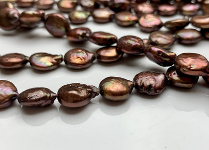 9 mm Copper Brown Freshwater Coin Pearl Beads Genuine Brown Freshwater Small Size Coin Pearls #98
