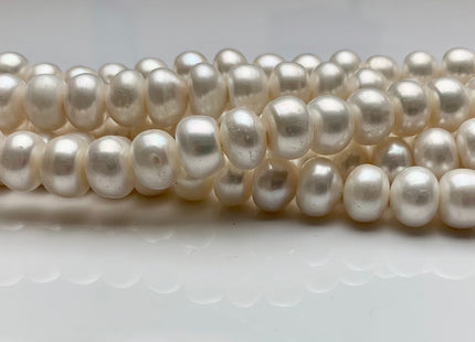 10.5-11 mm AA Natural White Round Button Freshwater Pearl Beads Genuine White Color Freshwater Button Pearls #1597