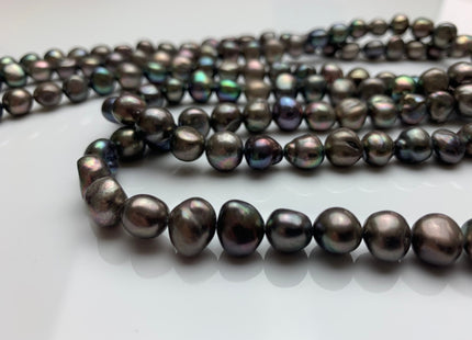 10 mm AA Green Peacock Color Freshwater Nugget Pearl Beads Genuine Freshwater Pearl Nuggets Peacock Potato Nugget Pearls #1566