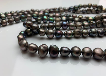 10 mm AA Green Peacock Color Freshwater Nugget Pearl Beads Genuine Freshwater Pearl Nuggets Peacock Potato Nugget Pearls #1566