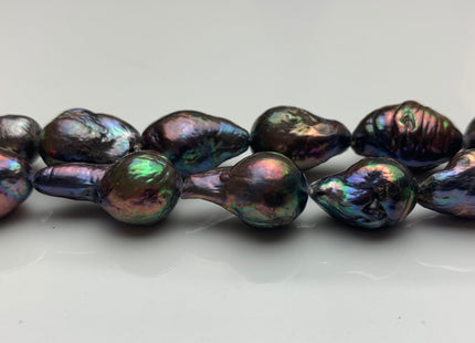 11-15 mm AAA Peacock Baroque Freshwater Pearl Beads Peacock Cultured Baroque Edison Pearls Rare Peacock Baroque Freshwater Pearls #309