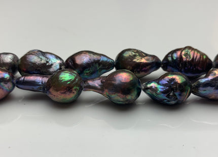 11-15 mm AAA Peacock Baroque Freshwater Pearl Beads Peacock Cultured Baroque Edison Pearls Rare Peacock Baroque Freshwater Pearls #309