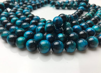 WHOLESALE 4mm 6mm 8mm 10mm AAA Smooth Round Blue Tiger Eye Gemstone Beads Top Quality Tiger Eye Loose Beads #2248