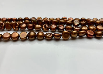 6-7 mm AAA Keshi Nugget Freshwater Pearl Beads Gray OR Bronze Copper Color Genuine Keshi Freshwater Pearls #343