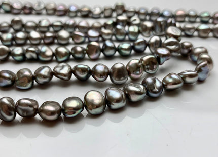 6-7 mm AAA Keshi Nugget Freshwater Pearl Beads Gray OR Bronze Copper Color Genuine Keshi Freshwater Pearls #343