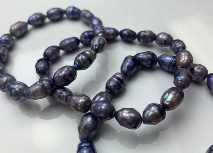 6x9mm or 8-9mm Half Strand Faceted Potato Or Rive/Oval Freshwater Pearl Beads Hot Pink/Green/Blue Color Limited Edition Faceted Pearls #1368