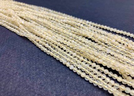 2mm Or 2.5-3 mm AAA Micro Faceted Round Citrine Gemstone Beads Top Quality Yellow Citrine Faceted Gemstone Loose Beads #2316