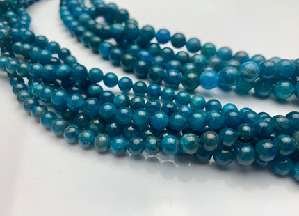 6mm 8mm Smooth Round Natural Apatite Gemstone Beads Natural Smooth Round Apatite Beads. #2328