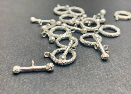 14 mm Antique Style 925 Sterling Toggle Clasp 925 Sterling Silver Finding Toggle Clasp #1662-B