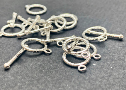 11 mm 925 Sterling Silver Toggle Clasp Simple Sterling Silver Toggle Clasp #10368
