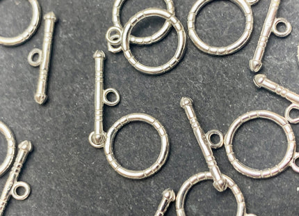 11 mm 925 Sterling Silver Toggle Clasp Simple Sterling Silver Toggle Clasp #10368