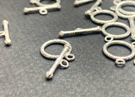 11 mm 925 Sterling Silver Toggle Clasp Simple Sterling Silver Toggle Clasp #10368