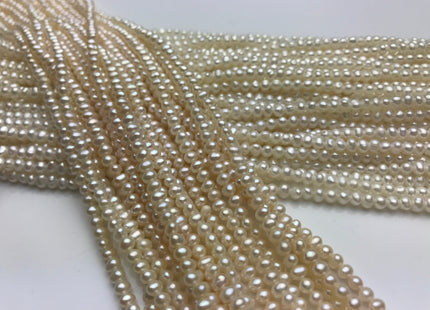 3 mm AA Natural White Color Tiny Seed Potato Freshwater Pearl Natural Beads Genuine Potato Freshwater Pearl Beads #78