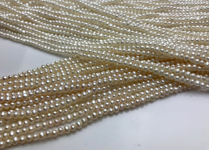 3 mm AA Natural White Color Tiny Seed Potato Freshwater Pearl Natural Beads Genuine Potato Freshwater Pearl Beads #78
