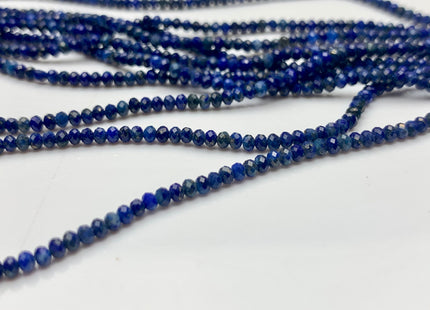 2x2.5 mm AA Faceted Rondelle Natural Lapis Gemstone Beads Natural Blue Color Quality Faceted Rondelle Lapis Gemstone Loose Beads #2363