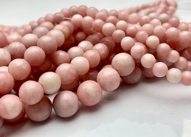 4mm 6mm 8mm 10mm Smooth Round Natural Pink Opal Gemstone Beads Natural Round Pink Opal Gemstone Loose Beads #2366