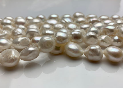 12-15x18 mm AA Jumbo Size Natural White Or Gray Rice/Oval Freshwater Pearl Irregular Nugget Beads Genuine Freshwater Pearls #394