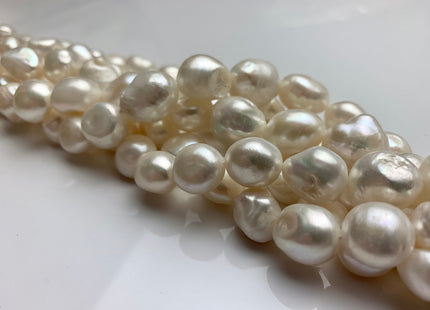 12-15x18 mm AA Jumbo Size Natural White Or Gray Rice/Oval Freshwater Pearl Irregular Nugget Beads Genuine Freshwater Pearls #394