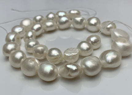 12-15x18 mm AA Jumbo Size Natural White Or Gray Rice/Oval Freshwater Pearl Irregular Nugget Beads Genuine Freshwater Pearls #394
