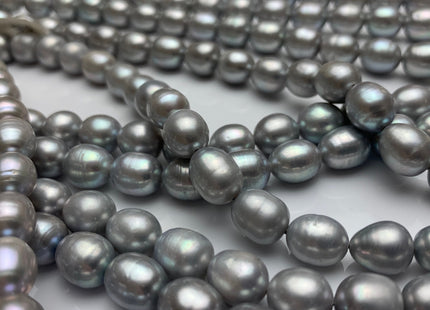 9-10x11 mm AAA Gray Freshwater Pearl Rice/Oval Shape Freshwater Pearl Beads Genuine High Luster Freshwater Pearls #150